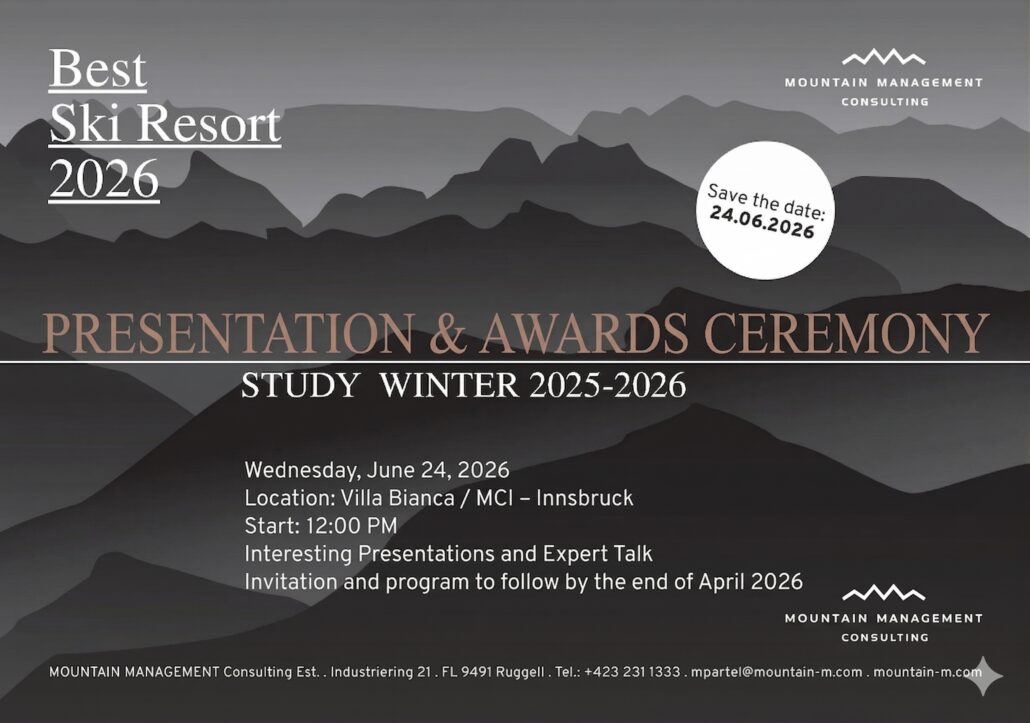 Presentation and Ceremony Best Ski Resort 2026