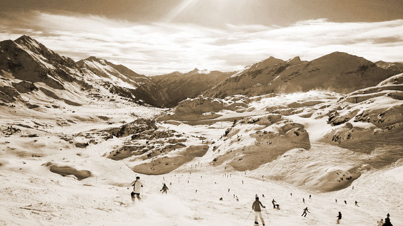 Skigebiet Obertauern. Wieder einmal traumhafte Bedingungen.