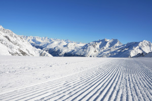 Wintersportgebiet Saas-Fee - Aussicht vom Gletscher