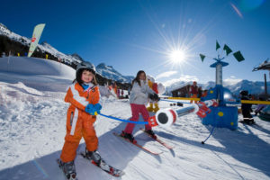 Grächen Skikarussel Kinderpark